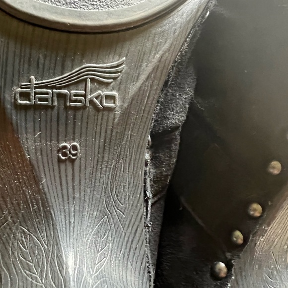 DANSKO NADINE CLOGS BLACK SUEDE SIZE 39 - Picture 11 of 12